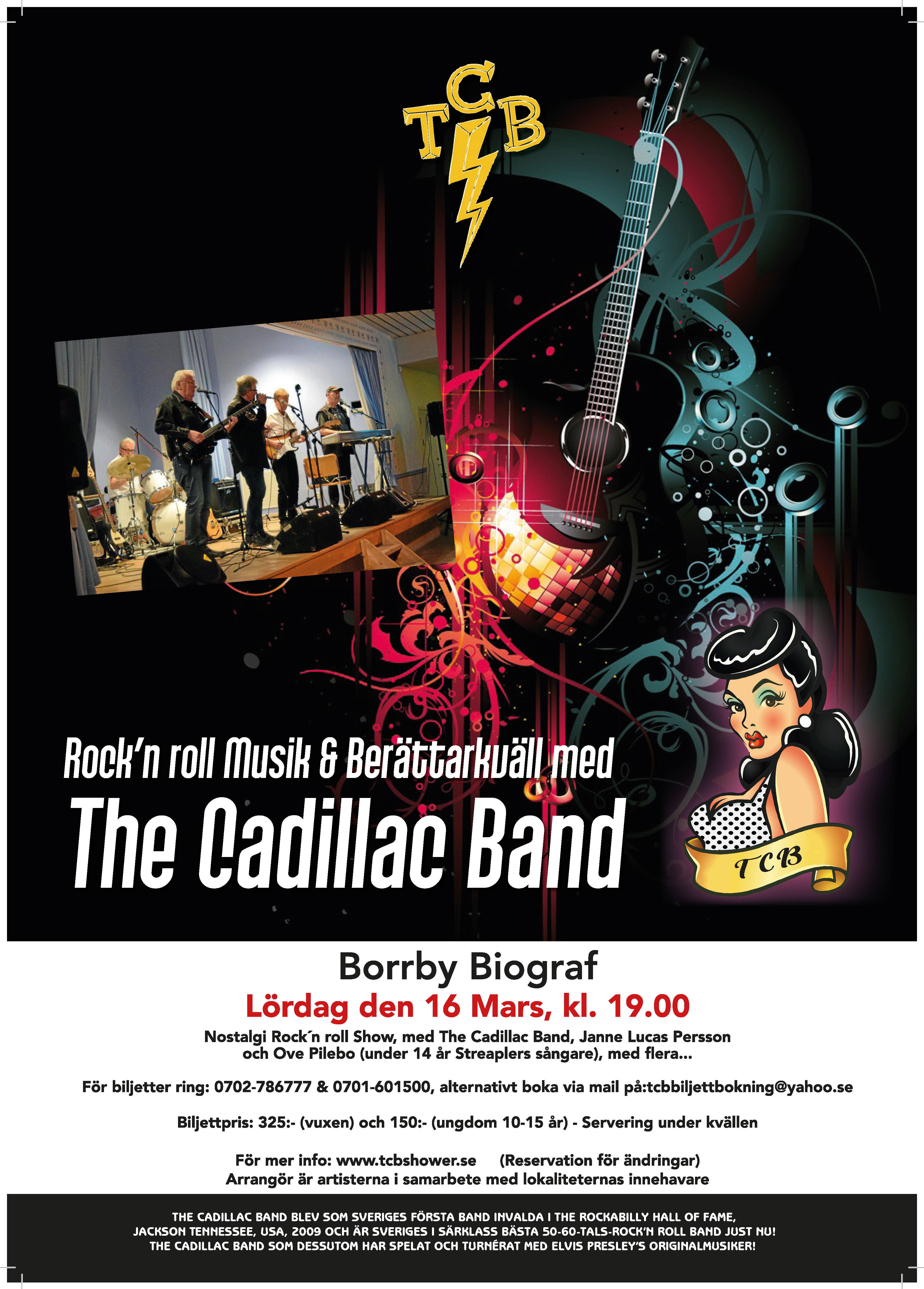 The Cadillac Band Borrby Bio affisch The Cadillac Band Borrby Bio affisch